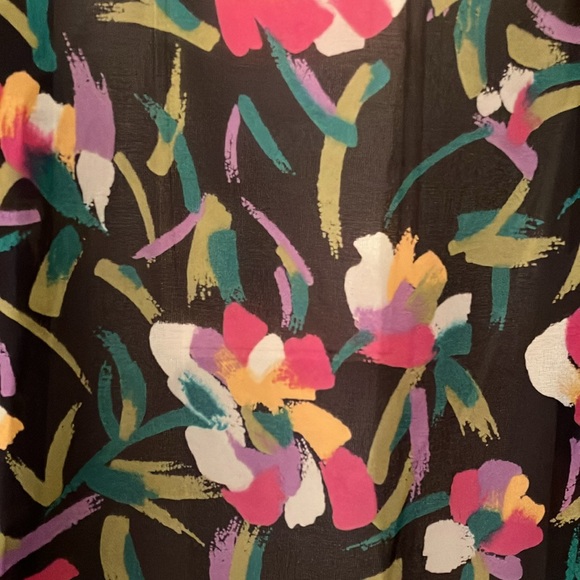 Vintage Edith Martin California Paintbrush Flower Sheer Top - Picture 5 of 7